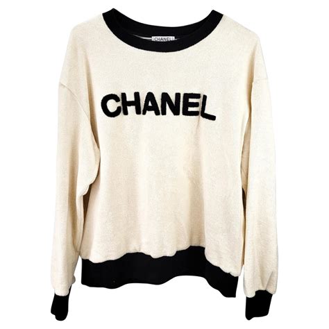 chanel paris vintage sweatshirt|oversized chanel sweater.